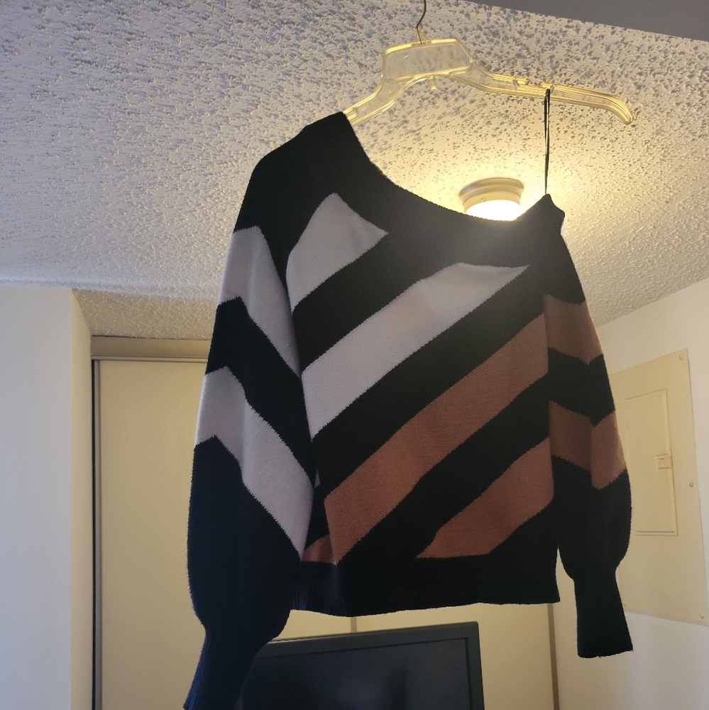 Off the shoulder sweater